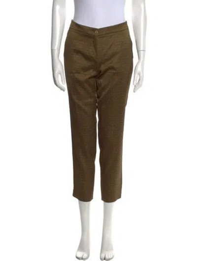 Pre-owned Etro Straight Leg Pants In Gold