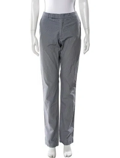 Pre-owned Etro Straight Leg Pants In Gray