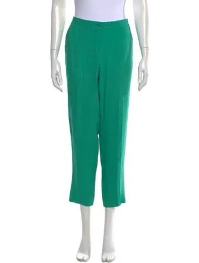 Pre-owned Etro Straight Leg Pants In Green