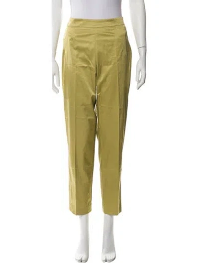 Pre-owned Etro Straight Leg Pants In Green