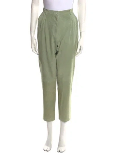 Pre-owned Etro Straight Leg Pants In Green