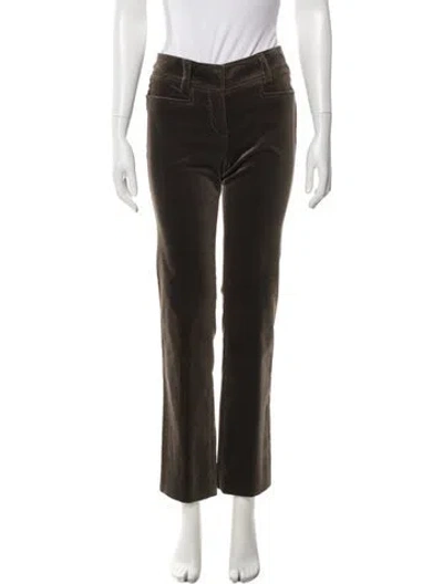 Pre-owned Etro Straight Leg Pants In Green