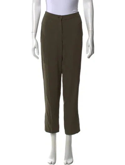 Pre-owned Etro Straight Leg Pants In Green