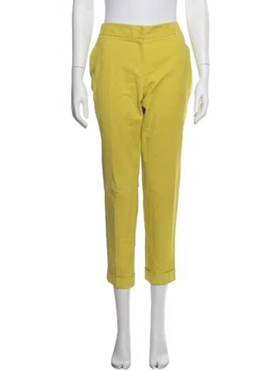 Pre-owned Etro Straight Leg Pants In Green