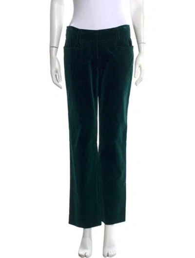 Pre-owned Etro Straight Leg Pants In Green