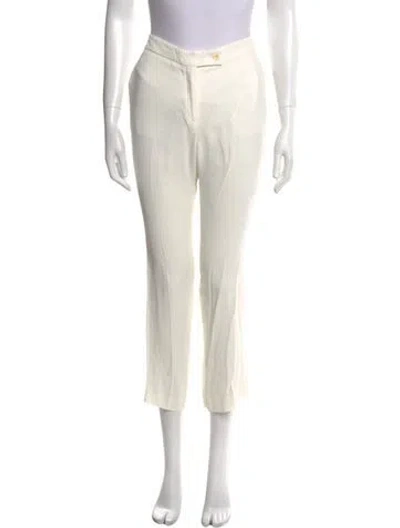 Pre-owned Etro Straight Leg Pants In Neutral