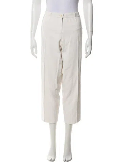 Pre-owned Etro Straight Leg Pants In Neutral