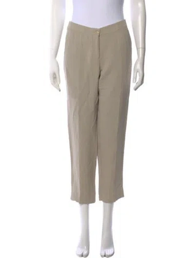 Pre-owned Etro Straight Leg Pants In Neutral