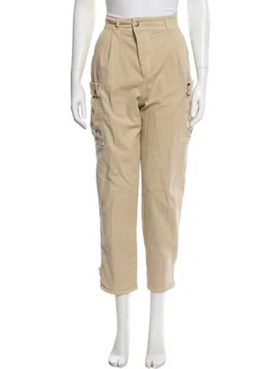 Pre-owned Etro Straight Leg Pants In Neutral
