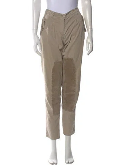 Pre-owned Etro Straight Leg Pants In Neutral