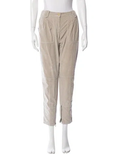 Pre-owned Etro Straight Leg Pants In Neutral