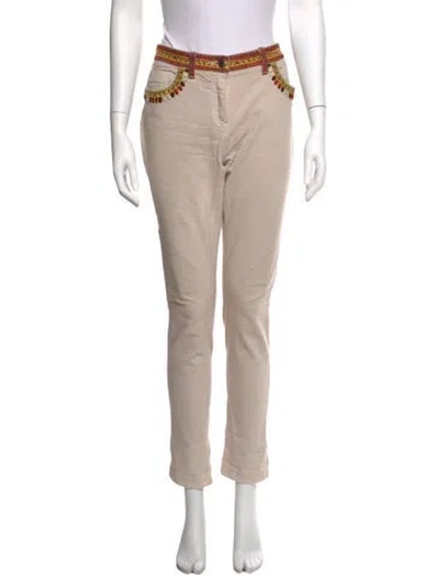 Pre-owned Etro Straight Leg Pants In Neutral