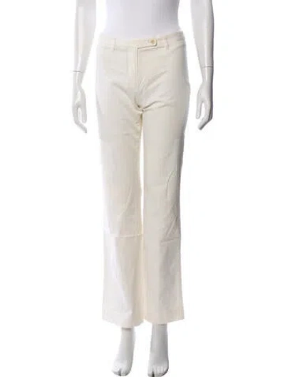 Pre-owned Etro Straight Leg Pants In Neutrals