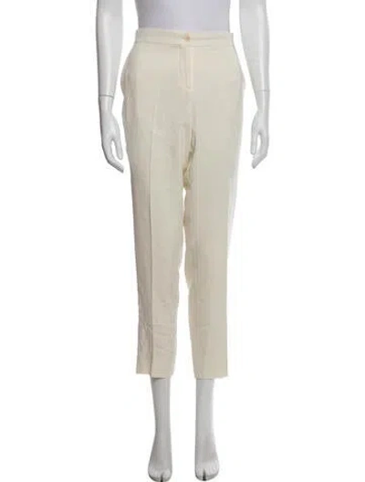 Pre-owned Etro Straight Leg Pants In Neutrals