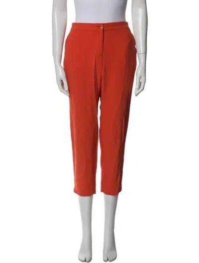 Pre-owned Etro Straight Leg Pants In Orange