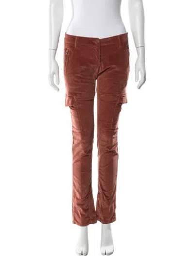 Pre-owned Etro Straight Leg Pants In Orange
