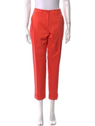 Pre-owned Etro Straight Leg Pants In Orange