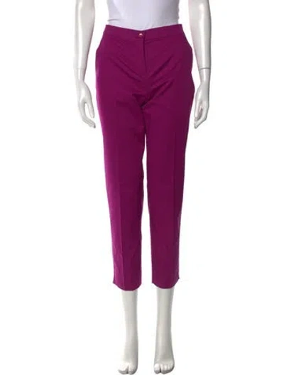 Pre-owned Etro Straight Leg Pants In Pink