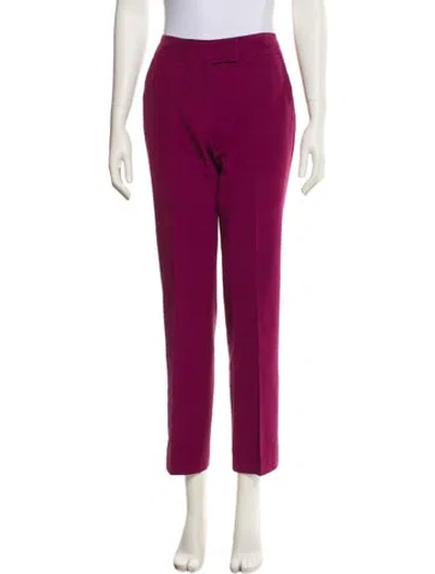 Pre-owned Etro Straight Leg Pants In Pink