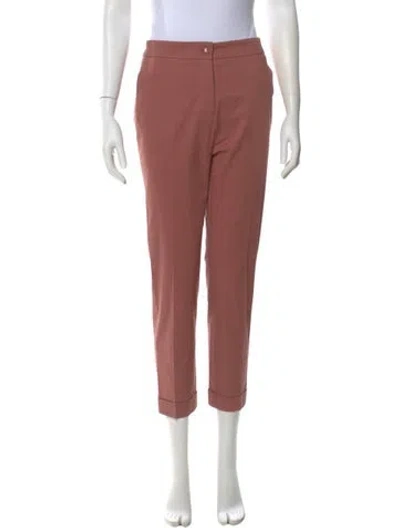 Pre-owned Etro Straight Leg Pants In Pink