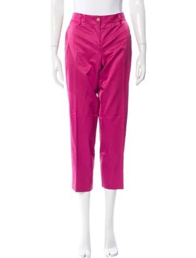 Pre-owned Etro Straight Leg Pants In Pink