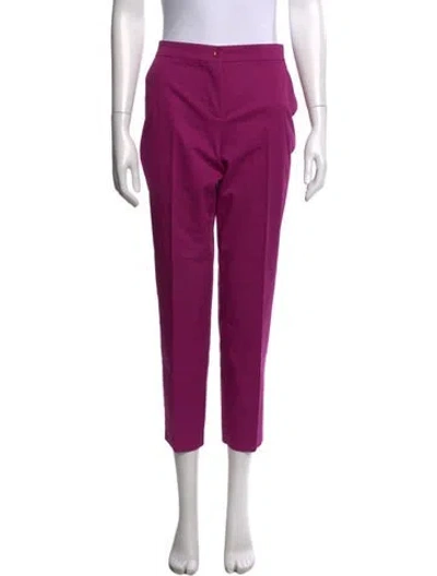 Pre-owned Etro Straight Leg Pants In Pink