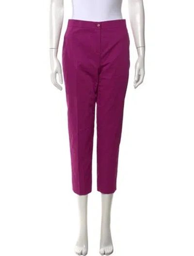 Pre-owned Etro Straight Leg Pants In Pink