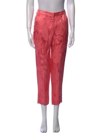 Pre-owned Etro Straight Leg Pants In Pink