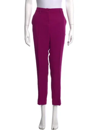 Pre-owned Etro Straight Leg Pants In Purple