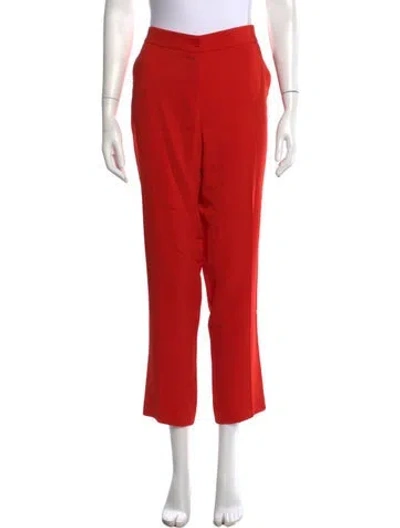 Pre-owned Etro Straight Leg Pants In Red