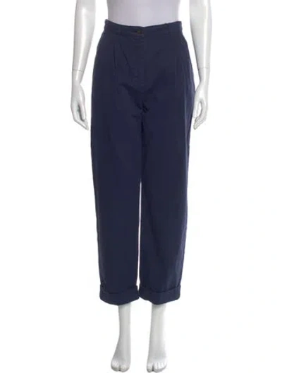 Pre-owned Etro Straight Leg Pants W/ Tags In Blue