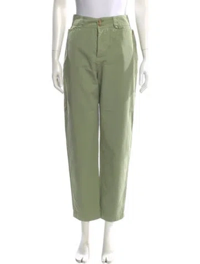Pre-owned Etro Straight Leg Pants W/ Tags In Green