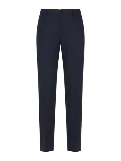 Etro Straight Leg Tailored Trousers In Blue
