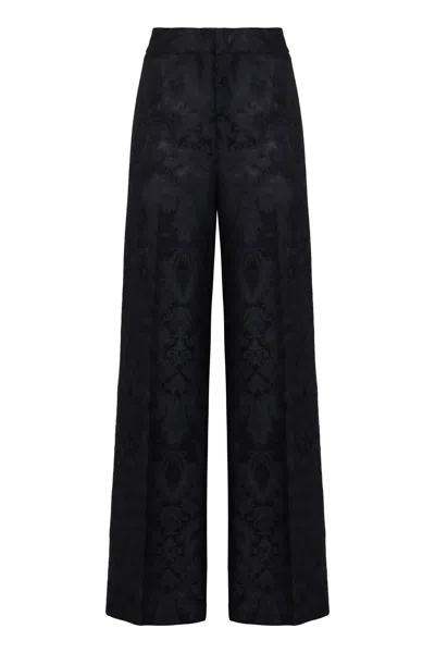 Etro Straight-leg Trousers In Black