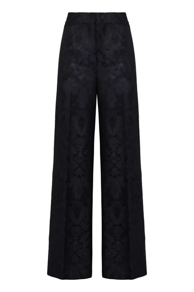 Etro Straight-leg Trousers In Black