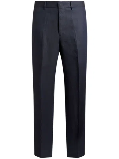 Etro Men's Cotton Cargo-trousers In Blue