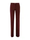 Etro Straight Leg Trousers In Red