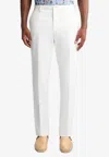 Etro Straight-leg Chinos In White