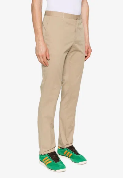 Etro Straight Tailored Pants In Neutral