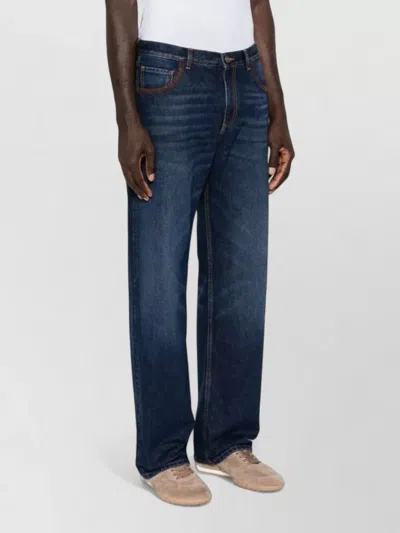 Etro Straight-leg Denim Jeans In Blue