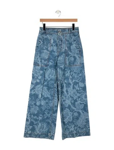 Pre-owned Etro Straight-leg Jeans In Blue