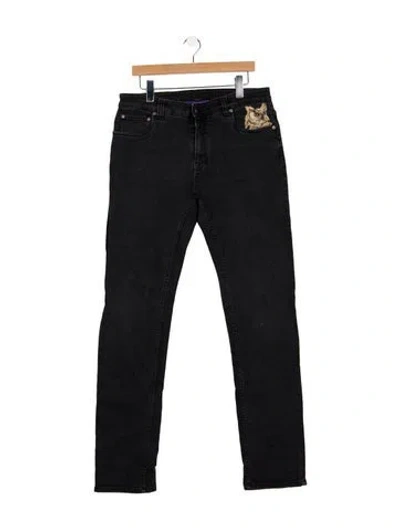 Pre-owned Etro Straight-leg Jeans In Blue