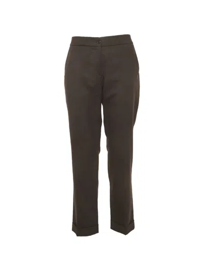 Pre-owned Etro Straight-leg Trousers In Black
