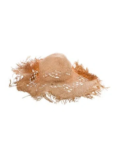 Pre-owned Etro Straw Sun Hat In Neutrals
