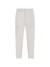 Etro Streight-leg Cargo Trousers In White