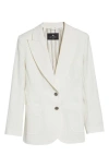 Etro Paisley Jacquard Single-breasted Jacket In White