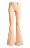 Etro Stretch Low-rise Flared Jeans In Pink
