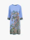 Etro Stretch Viscose Dress With Iconic Print