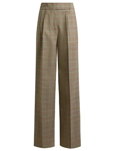 Etro Stretch Wool Trousers With A Prince Of Wales Check Pattern In Multi