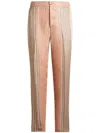 Etro Striped Cotton Jogging Trousers In Neutrals